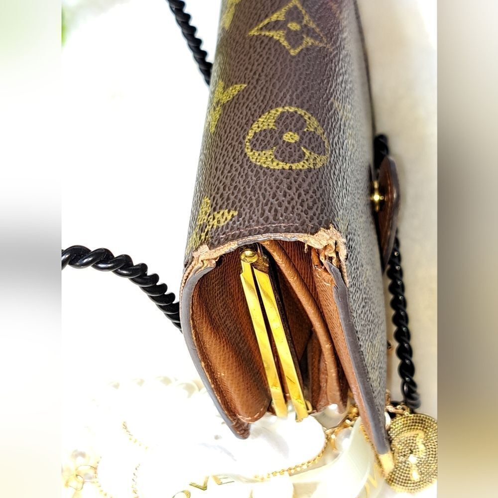 Louis Vuitton Bifold Monogram Kisslock Wallet Authentic - Picture 15 of 16